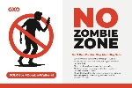Zombie Walk Safety Poster Large English Thumbnail