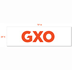 GXO Logo Banner 72"x24" Thumbnail