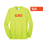 TALL SIZE - Lime Green Hi Visibility Safety Shirt Long Sleeve (Hourly Employees)  Thumbnail