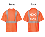 LEAD EMPLOYEE Moisture Wicking, Breathable Orange T-Shirt Thumbnail