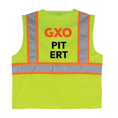 Hi Vis Safety Yellow Class 2 Vest  PIT and ERT