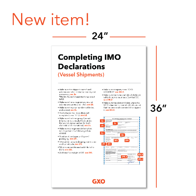 Dangerous Goods Poster 3: IMO Declarations