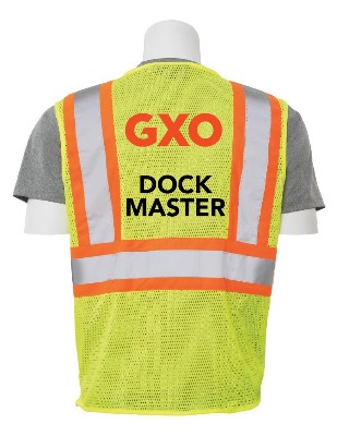 Hi Visibility Yellow Class 2 Safety Vest- DOCK MASTER