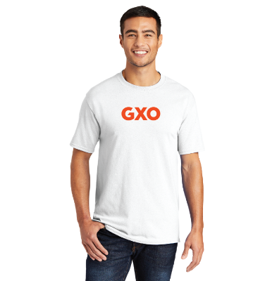 White Blend Tee with GXO logo