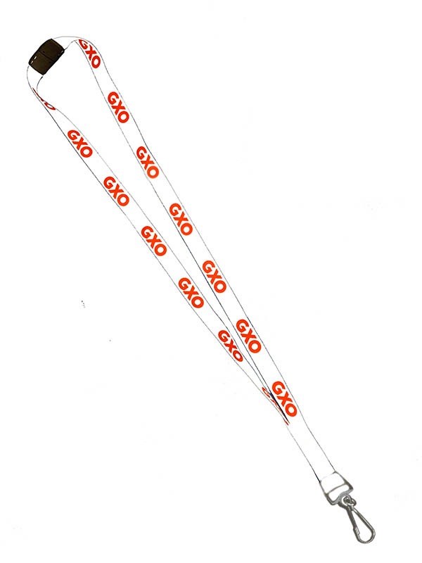 White Safety Lanyard with Metal J Hook