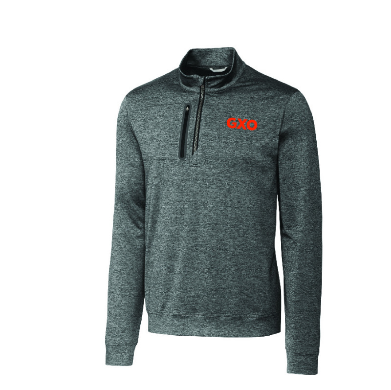 Product Detail - Stealth Heathered Quarter Zip Mens Pullover
