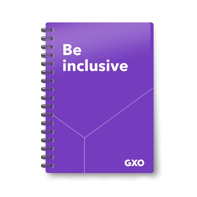 GXO Values Journal Notebook - Be Inclusive