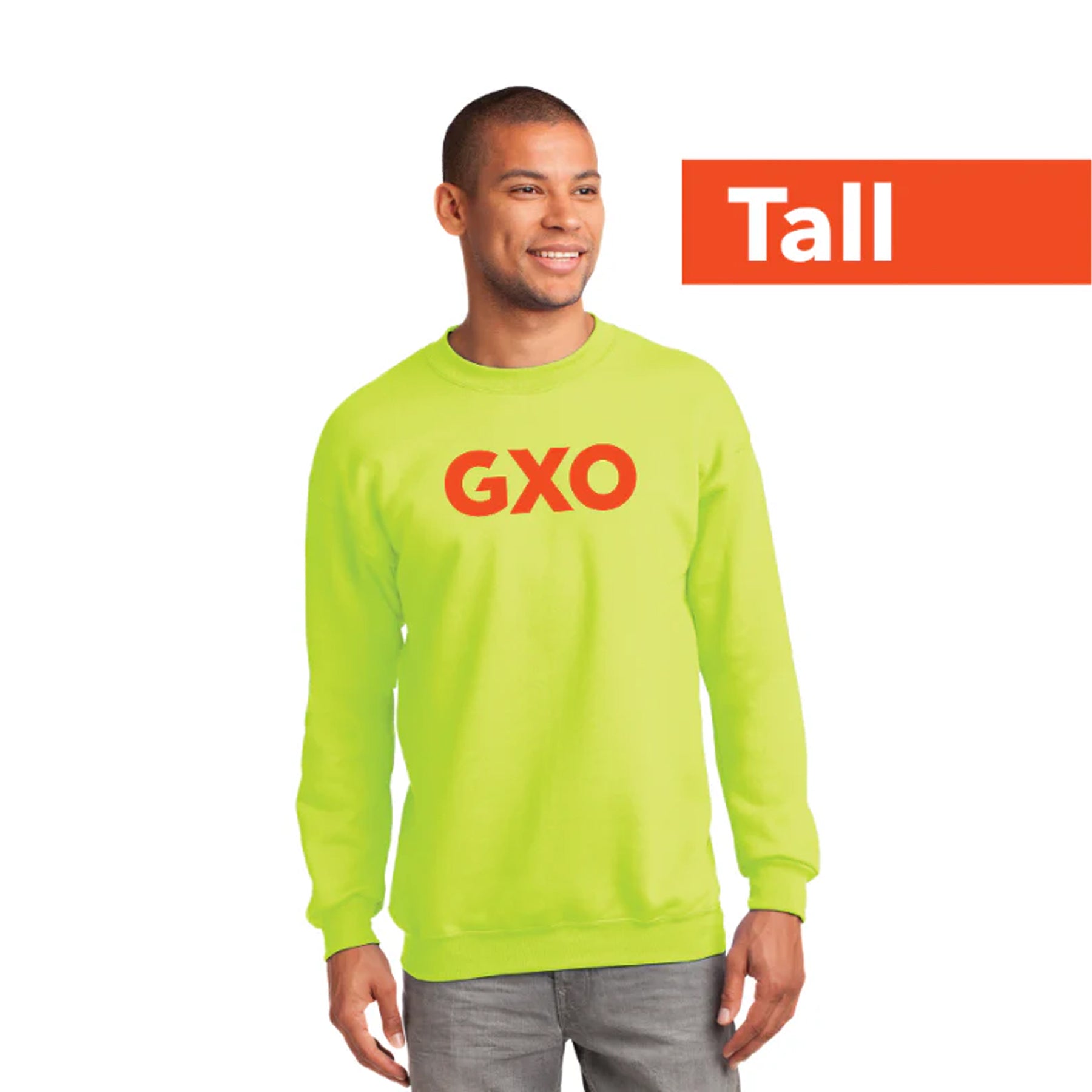 Crewneck - Safety Green - TALL (Unisex)