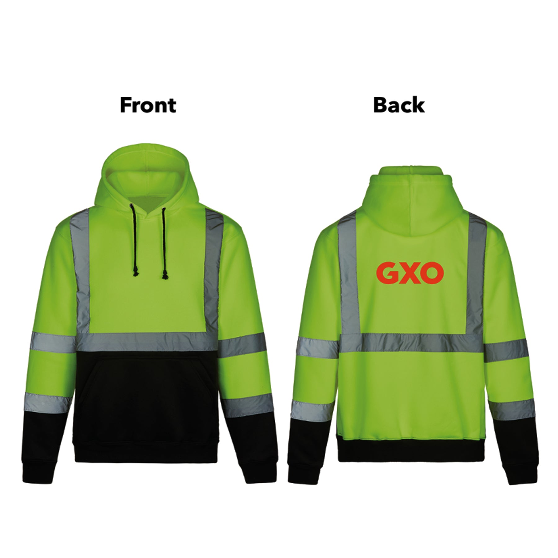 Class 3 Hi-Vis Safety Hooded Sweatshirt