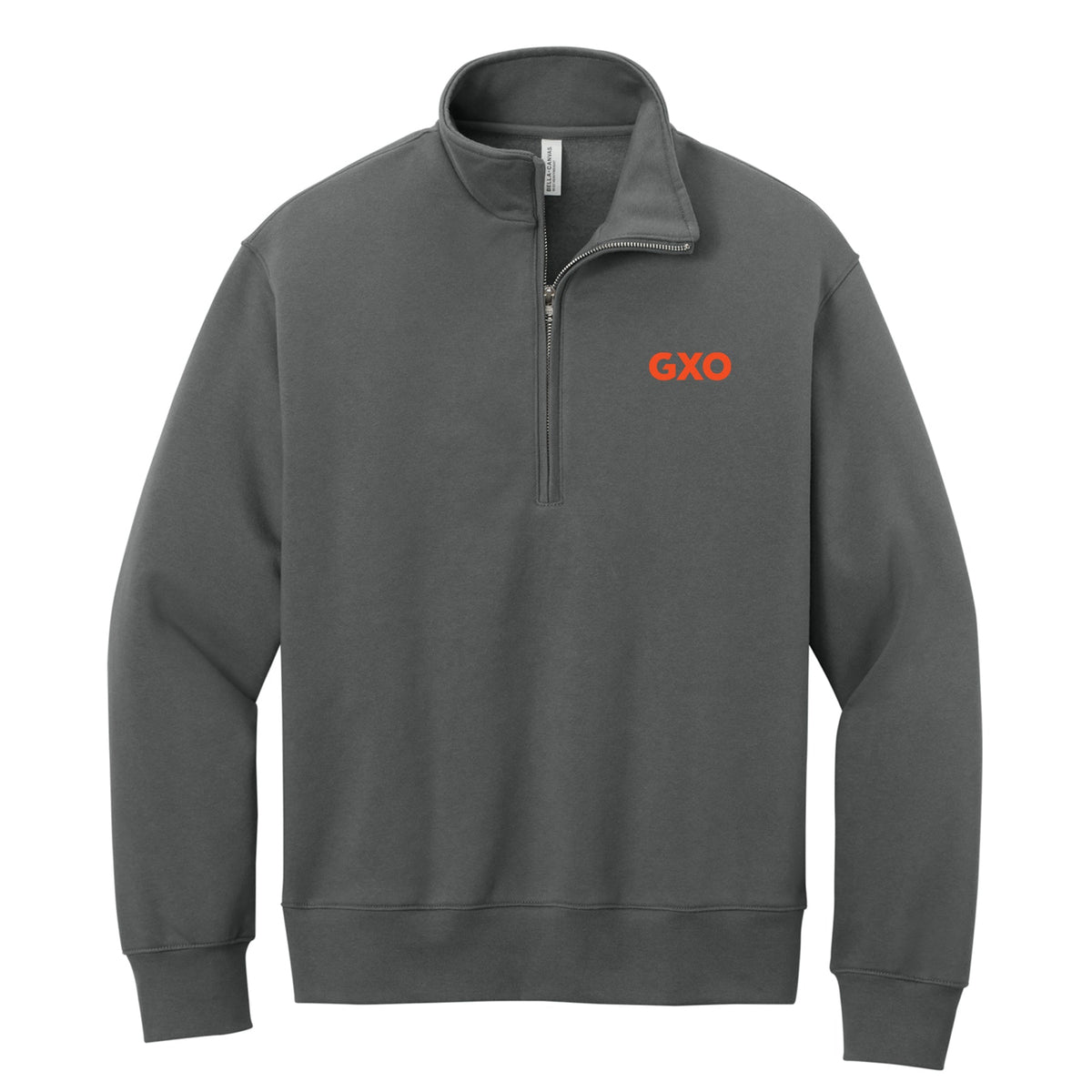10 oz Quarter-Zip Pullover Sweatshirt in Grey (Unisex)