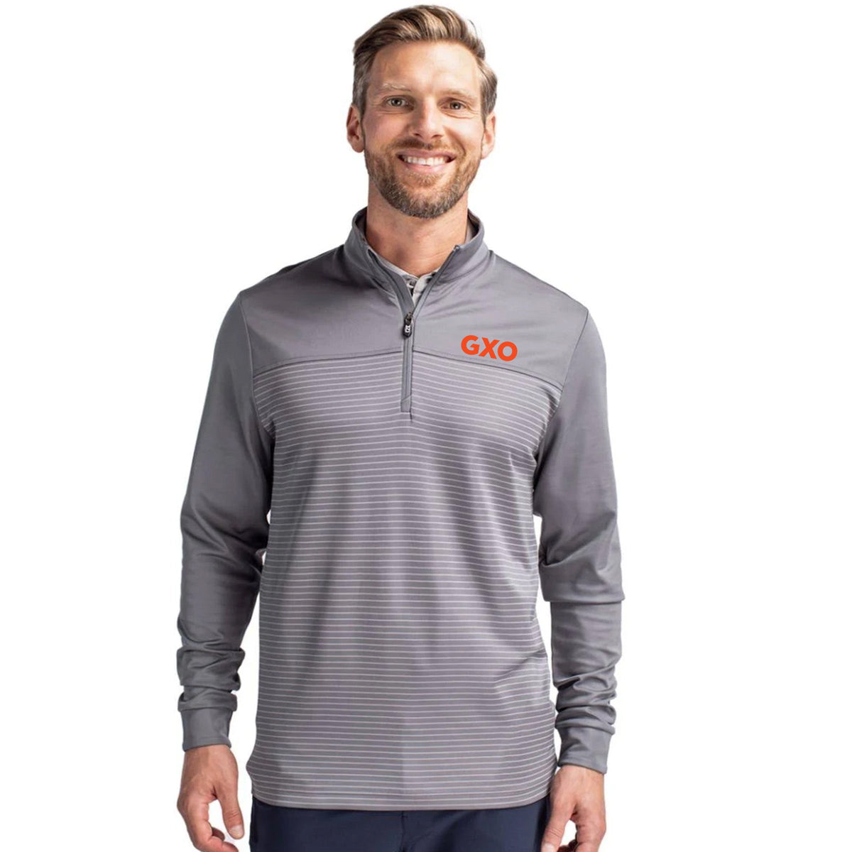 Cutter & Buck - Traverse Stripe Half Zip (Mens)  Discontinued